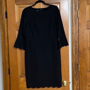 Talbots Black Dress Three Quarter Sleeves